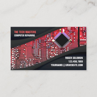 Carte De Visite IT Support Services Business Card Template