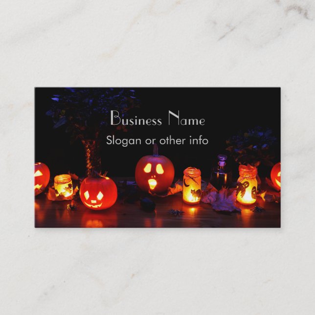 Carte De Visite Jack-O-Lanterns (Devant)