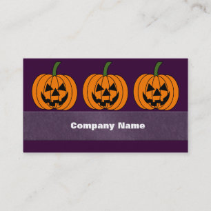 Carte De Visite Jack O'Lantern