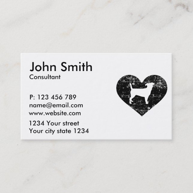 Carte De Visite Jack Russell Terrier (Devant)