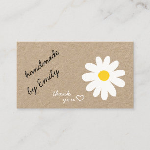 Carte De Visite J'adore Daisy fait main par nom avec les médias so