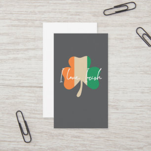 Carte De Visite J'adore l'irlandais !