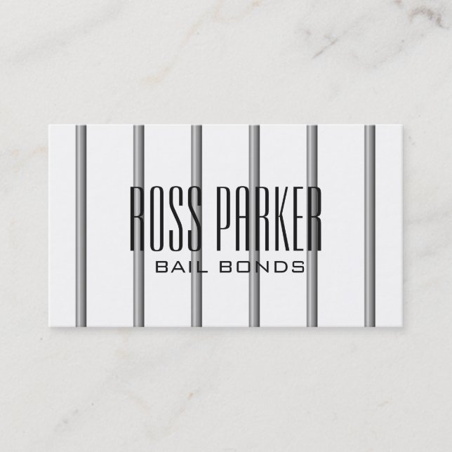 Carte De Visite Jail Bail Bonds Company (Devant)
