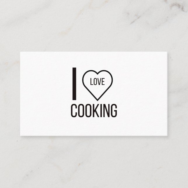 CARTE DE VISITE J'AIME LA CUISINE (Devant)