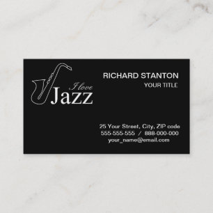 Carte De Visite J'aime le jazz