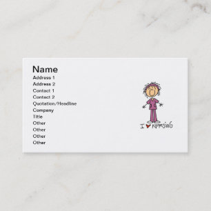 Carte De Visite J'aime soigner le T-shirts et les cadeaux