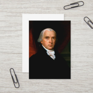 Carte De Visite James Madison le 4ème président : Amérique colonia