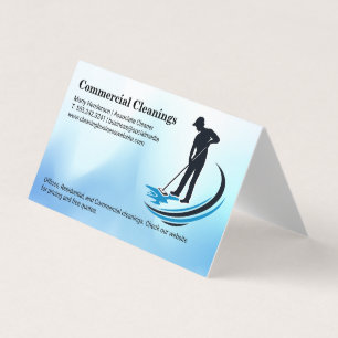 Carte De Visite Janitor Mopping Nettoyage domestique