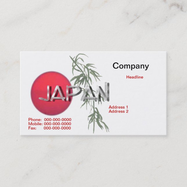Carte de visite japonais (Devant)