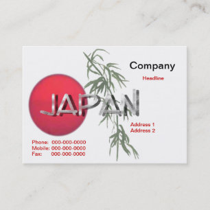 Carte de visite japonais