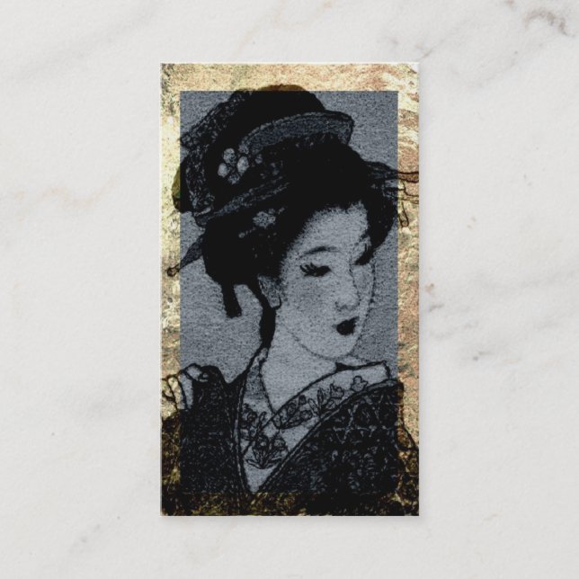 Carte de visite japonais de carte de profil de (Devant)