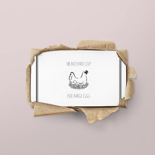 Carte De Visite Jardin agricole OEufs de poulet Code QR
