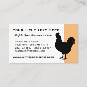 Carte De Visite Jardin agricole Poulet classique Pays