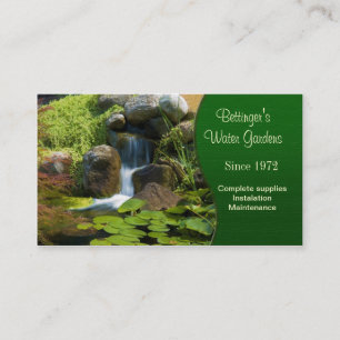 Carte De Visite Jardin aquatique