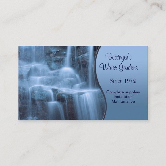 Carte De Visite Jardin aquatique (Devant)