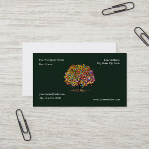 Carte De Visite Jardin de l'arbre vert Entretien de pelouse et amé
