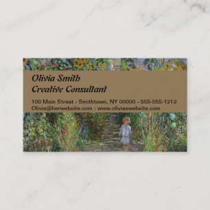 Carte De Visite Jardin de Monet Vetheuil Impressionim Peinture