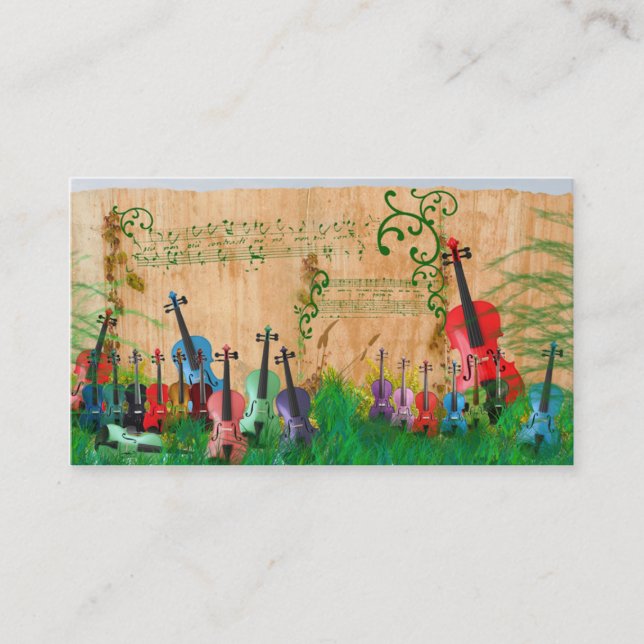 Carte De Visite Jardin de violon (Devant)