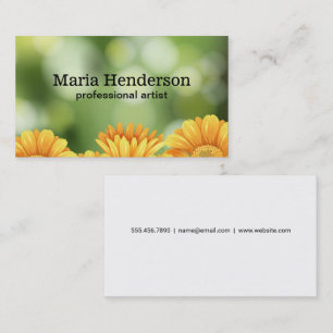 Carte De Visite Jardin des fleurs