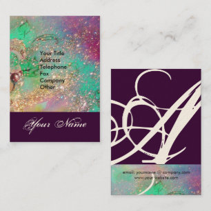 CARTE DE VISITE JARDIN DES OMBRES PERDUES MONOGRAMME 1