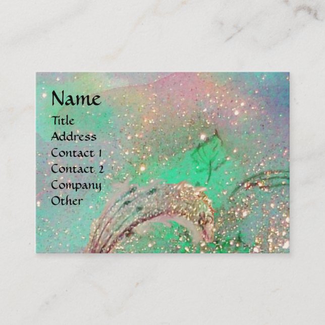 CARTE DE VISITE JARDIN DES OMBRES PERDUES MONOGRAMME À BÂTON (Devant)