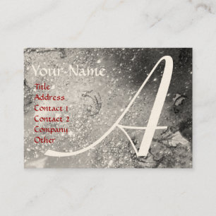 CARTE DE VISITE JARDIN DES OMBRES PERDUES - MONOGRAMME DE PAPILLON