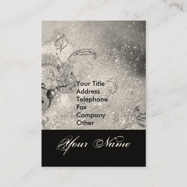 CARTE DE VISITE JARDIN DES OMBRES PERDUES STAR DUST MONOGRAM 1 (Devant)