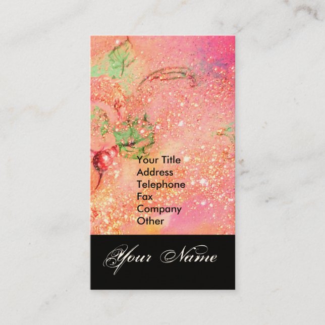 CARTE DE VISITE JARDIN DES OMBRES PERDUES STAR DUST MONOGRAM 1 (Devant)