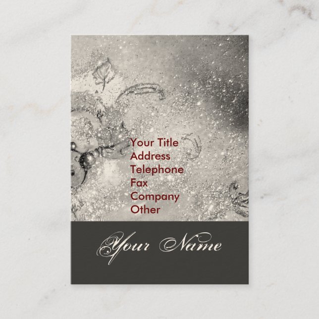 CARTE DE VISITE JARDIN DES OMBRES PERDUES STAR DUST MONOGRAM 1 (Devant)