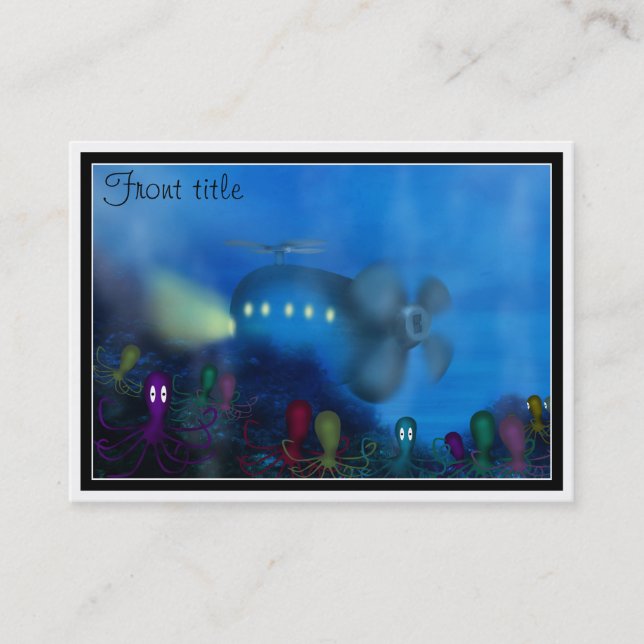 Carte De Visite Jardin des poulpes (Devant)