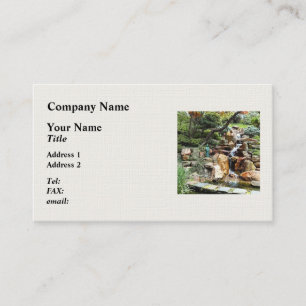 Carte De Visite Jardin japonais en automne