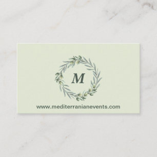 Carte De Visite Jardin olive toscan