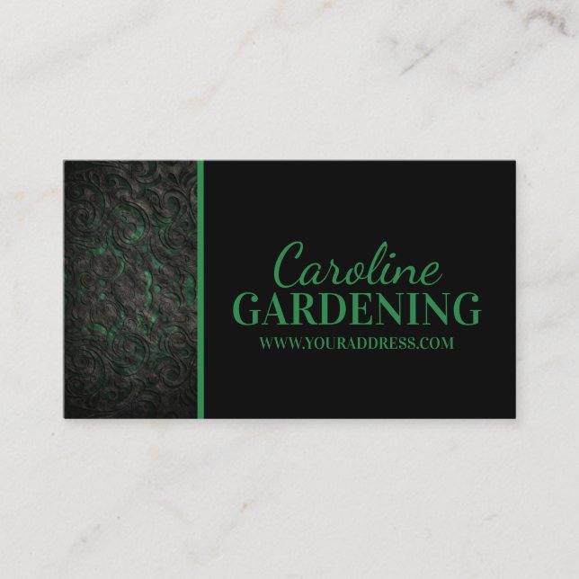 Carte De Visite Jardin Paysage Conception Plantation Soins de pelo (Devant)