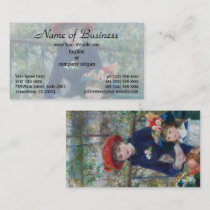Carte De Visite Jardin Paysager des Sœurs Renoir dans un Style Cot