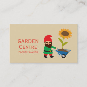 Carte De Visite Jardin plante moderne gnome