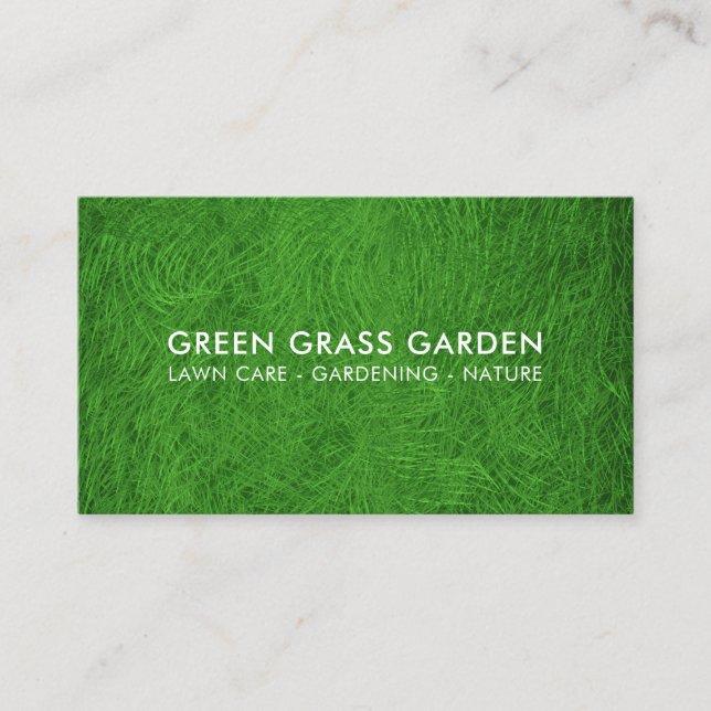 Carte De Visite Jardinage terrain de football de gazon (Devant)