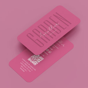 Carte De Visite Jardinier Botaniste Paysagiste Rose Rose