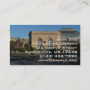 Carte De Visite Jardins botaniques à Noël à Washington DC