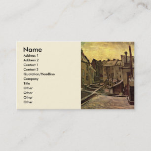 Carte De Visite Jardins de vieilles maisons par Vincent van Gogh
