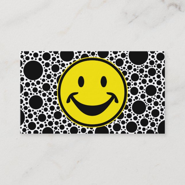 Carte De Visite Jaune amusant + votre dos. & idées (Devant)