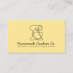 Carte De Visite Jaune Beurre Chic Boulangerie Simple Nourriture Ma