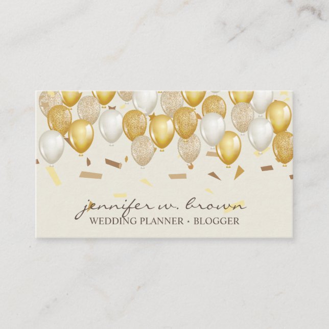 Carte De Visite Jaune Confetti (Devant)