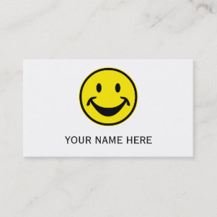 Carte De Visite Jaune drôle + votre backg. et idées