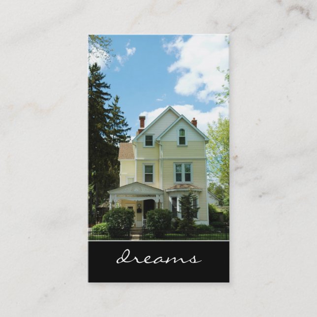 Carte de visite jaune grand de Chambre (Devant)