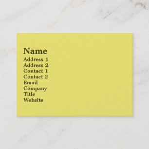 Carte De Visite Jaune mûr