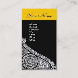 Carte De Visite Jaune RENAISSANCE
