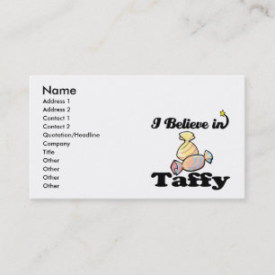 Carte De Visite je crois au taffy