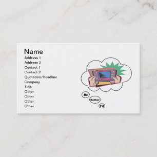 Carte De Visite Je jouerais plutôt les jeux vidéo 6