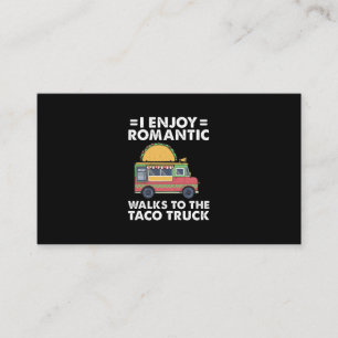 Carte De Visite Je Profite De Marches Romantiques À Taco Truck Fun
