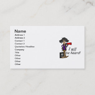 Carte De Visite JE serai entendu